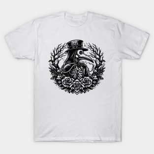 plague doctor and roses T-Shirt